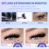 Fluff Lash Clusters with Spikes 12-20mm Volume Lash Clusters Wispy