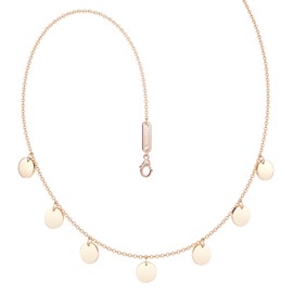 Stainless Steel Plated Necklace for Women - Choker Jewellery for Women with Gift Box, Stainless Steel, rose