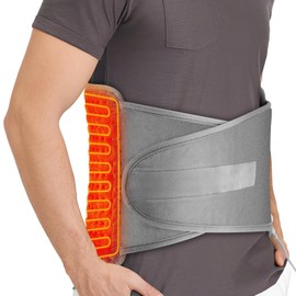 Electric Heating Pad for Back, 12'' x 50'' Heating Pad Wrap, Lumbar Warmer Pad for Back Waist Belly Leg Body, Fast Heating, 9 Temperature Settings, 4 Gears Timing, Overheating Protection, Washable