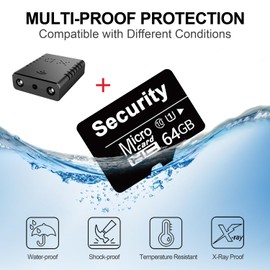 【Free 64G】 Smallest Wireless WiFi Camera,Portable Battery Camera,HD4K Baby Monitor with Video Recording Live Feed Night Vision,Motion Detection,Cloud Storage for Security with iOS Android APP