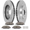 Front Brake Kits Drill & Slotted Brakes Rotor Brake Pads:54134;D1464