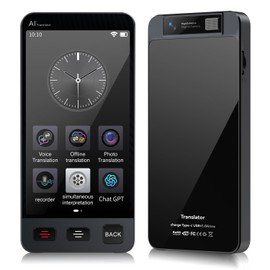 Offline Language Translator Device, M80 ChatGPT Instant AI Translator No WiFi Needed, 142 Languages Two Way Real-Time Voice Recording&Photo Translation for Business Learning Travel