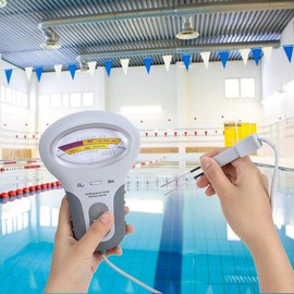 Haofy Probador de Agua Medidor de Calidad de Agua portátil Medidor de Nivel de Cloro y pH 2 en 1 para Piscina SPA