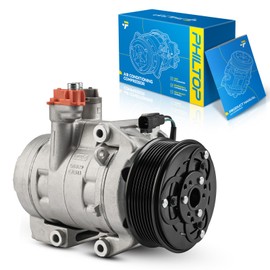 PHILTOP 68686 AC Compressor Compatible with F250/F350/F450/F-550 Super Duty 6.7L 2017-2019, F-600 Super Duty 6.7L 2021-2023, Air Conditioning Compressor with Clutch