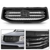 Partsflow Front Bumper Upper Grille Grill Assembly Gloss Black Compatible