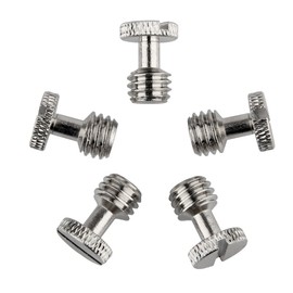 NICEYRIG 3/8 Screw Camera Screw 3/8" Camera Retaining Screw 3/8" Screw Fixed Screw Connector Stainless Steel Material for DSLR Digital Camera Tripod, Monopod, Ball Head, Cage (5 Pack) - 179
