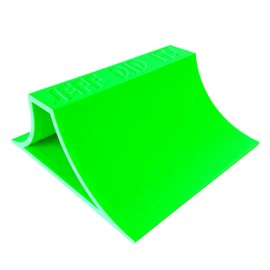 Jeff Did It! 1/24th Scale Monster Truck Stunt Ramp A - Works as Display Stand - Includes Anti Slip Rubber Feet - Catch Big Air! - FREE SHIPPING (Bright Green)