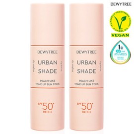 Dewytree 듀이트리 어반쉐이드 피치 라이크 톤업 선스틱 13g 2개 SPF50+PA++++ Duittree Urban Shade Peach Like Tone-Up Sunstick 13g 2pcs SPF50+PA++++
