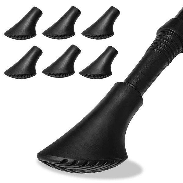 6 x Nordic Walking Poles, Rubber Buffers, Walking Poles, Rubber