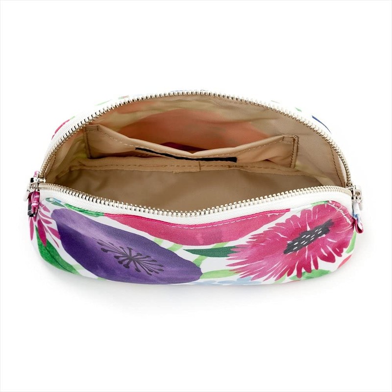 Round Pouch (Small), Petite Fleur, Botanical Pattern, Floral Pattern, Cosmetic