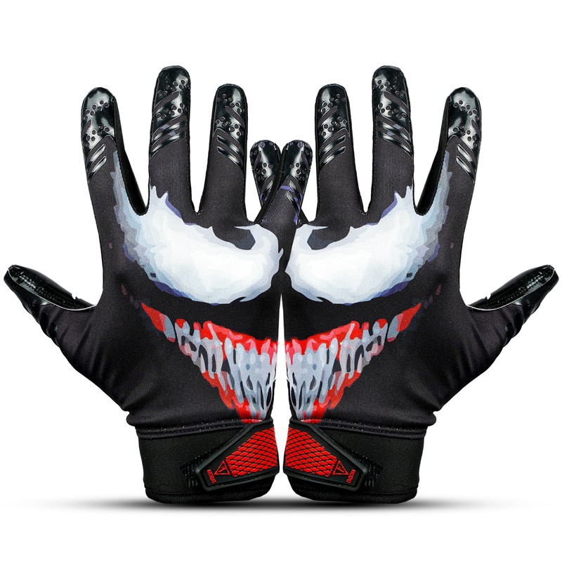 TAQCHA Villain Football Gloves - Tacky Grip Skin Tight -
