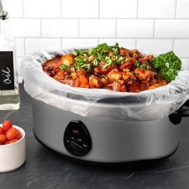 Slow Cooker & pot Liners Fits 7-8 Quarts, Extra Large Pot Liners SIZE: 13'' x 21'' x 4'' Inches, 4" Gusset Bottom, Extra Large Pot Liners, 60 pack
