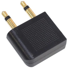KAUMO Airplane Earphone Jack Converter Adapter, 3.5mm Dual Jack Converter, Stereo Mini Converter, Airplane Earphone Plug Converter