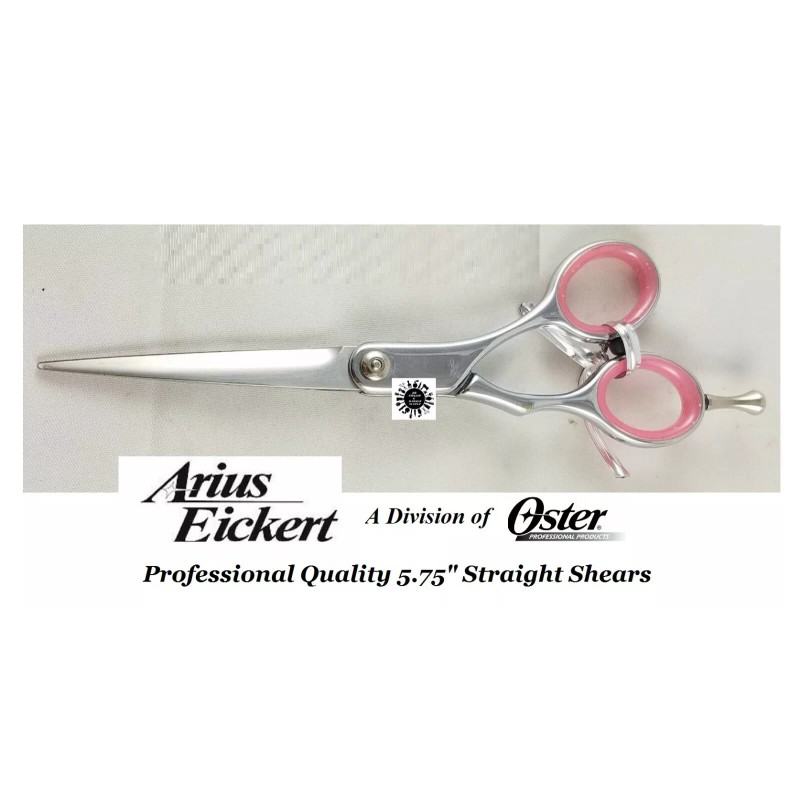ARIUS EICKERT(Oster)PRO 5.75" STRAIGHT STYLING SHEAR SCISSOR&CASE Barber Stylist