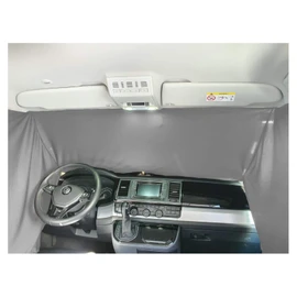 BREMER SITZBEZÜGE Front Windscreen Sun Protection Camping Driver's Cab Curtains Compatible with Hyundai H350 from 2014 in Grey