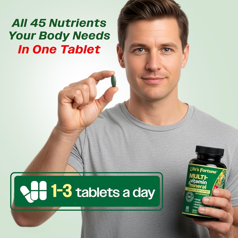 Life's Fortune Whole Food Multivitamin & Mineral, Advanced Energy Support