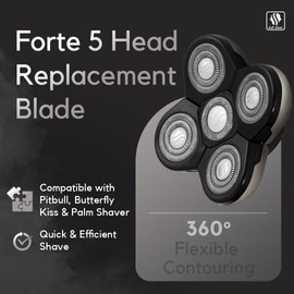 Skull Shaver Forte Replacement Blade - High-Performance Shaving Blade - Waterproof Electric Razor Blade - Wet & Dry Use - Compatible with Pitbull, Palm & Butterfly