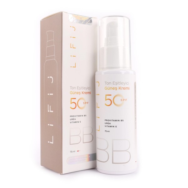 Lifij Ton Eşitleyici Güneş Kremi 50 SPF, Yüksek Güneş Koruması,