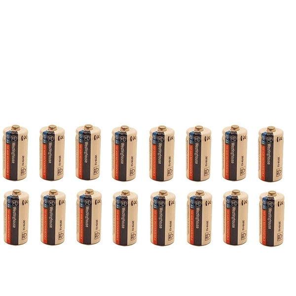 16x Westinghouse 2/3 AA Ni-Mh Batteries Rechargeable Battery 1.2 V Volt 150 mAh Chargeable by JL Missouri Parts