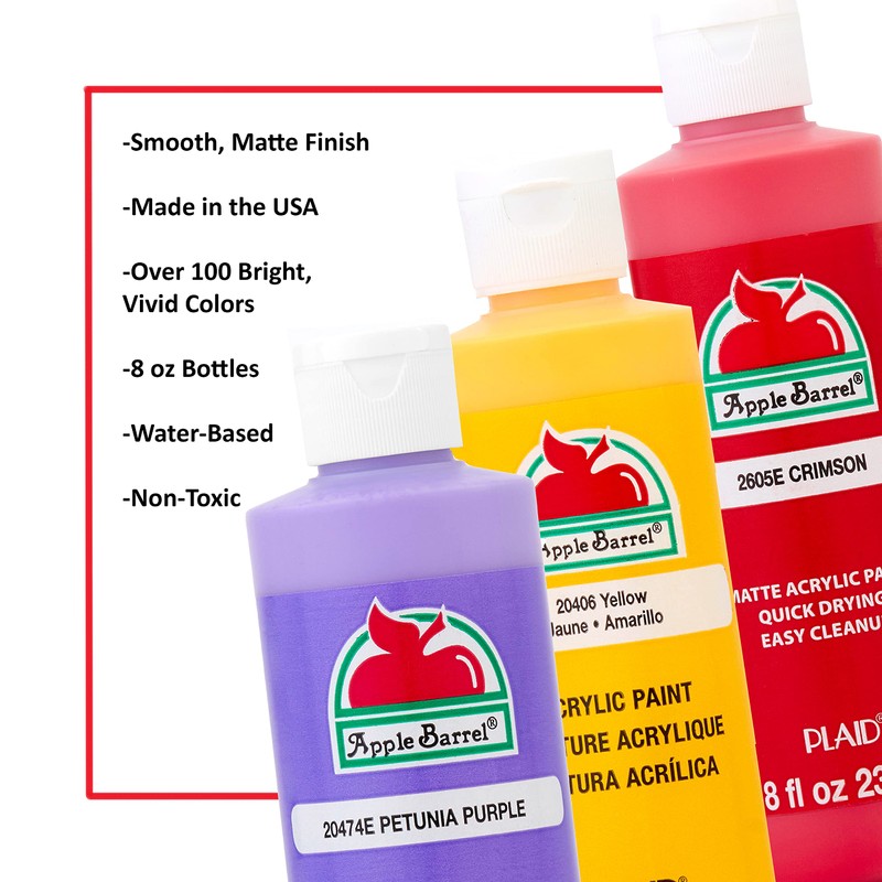 Apple Barrel Acrylic Paint in Assorted Colors (8 oz), K2605