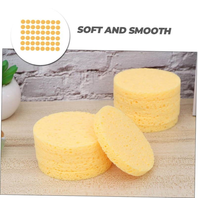 Baluue 2sets Makeup Remover Sponge Facial Cleansing Brush for Women