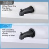 Dreyoo Metal Tub Spout Cover Ring with Foam Gasket, Black