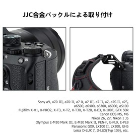 [JJC] Hand Strap Wrist Strap for Sony A9III A7C R A7C II A6700 A7RV A7IV ZV-E10 ZV-E1 A7C A7SIII A7RIV A7RIII A7R A7III A7II A7 A7SII A6100 A6600 A65000 A640 0 A6300 A6000 A99II A77II RX10 IV III II