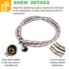 4ft Premium Stainless Steel Washing Machine Hoses Burst Proof 2