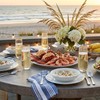 Royalrose Premium Ribbed 10 Oz Gold Rim Glasses (Stemless Champagne