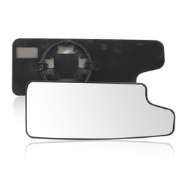 MIRROVIA Right Side Lower Mirror Glass for Chevy Silverado & for GMC Sierra 1500 2500 HD 3500 HD 2019-2025, Pickup Rearview Wing Mirror Glass No.84468913/GM1325215, Convex with Back Plate