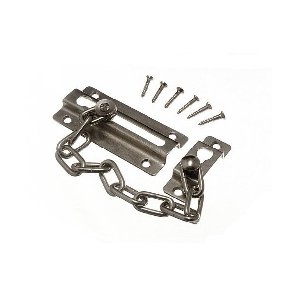 Door Security Chain Guard Peep Bolt Lock Cp with Screws