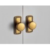Goo-Ki Cabinet Knobs with Base Plate/Backplate Zinc Alloy Hardware for