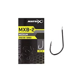 Matrix MXB-2 Black Nickel Super Sharp Barbed Hooks Ideal for Feeder or Float Fishing in Natural Places