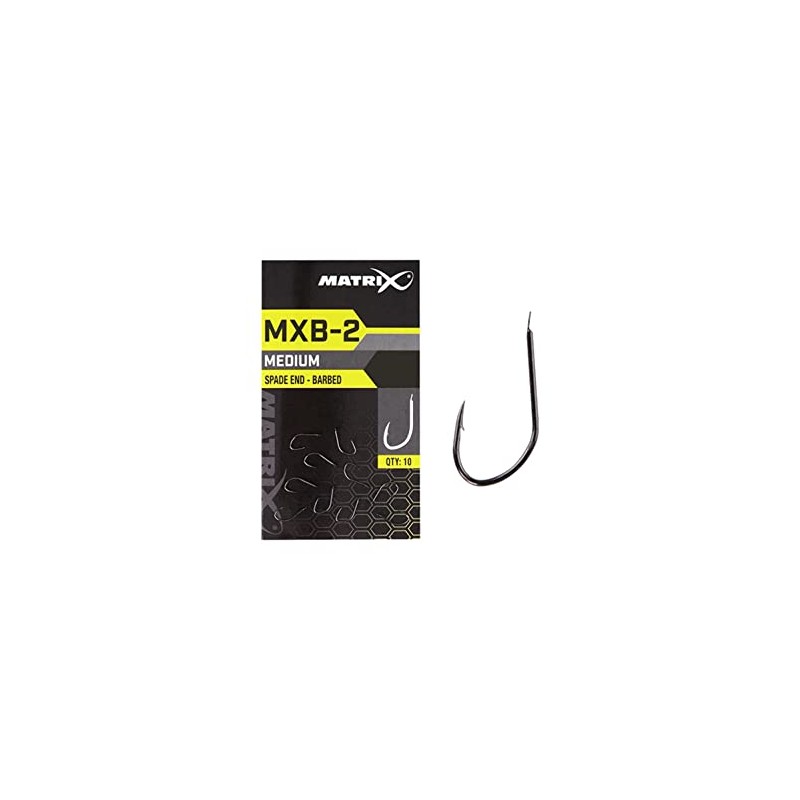 Matrix MXB-2 Black Nickel Super Sharp Barbed Hooks Ideal for
