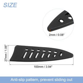 uxcell 10Pcs Knife Cover Sleeves Blade Edge Guards for 3.5" Paring Knife Blade Edge Protector Cover Universal Knife Sheath for Kitchen, Black