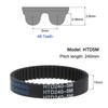 sourcing map HTD5M-240 Rubber Toothed Belt 48 Teeth Closed Loop