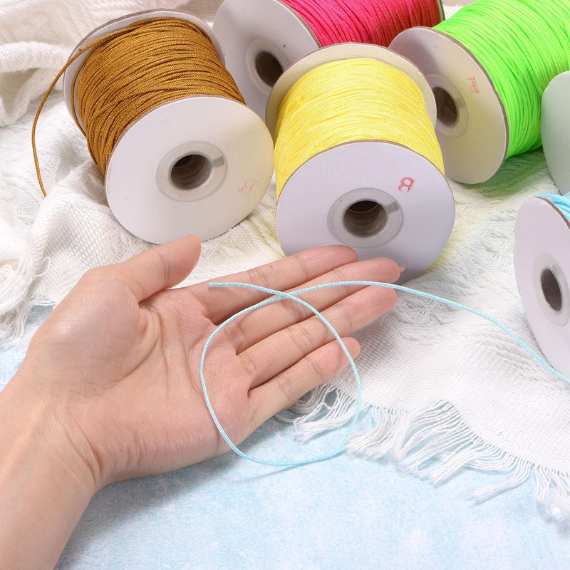 uxcell 1.5mm Nylon String Cord 150 Yards Nylon Satin String