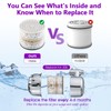 PROOX Shower Head Filter Replacement Cartridges, KDF55 Filters for Hard