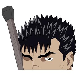 Berserk Gattsu Anime Manga Guts Decal Stickers for Cars Laptop Skateboard Wall Decor UV Resistant (Guts Sword)