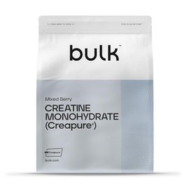Bulk Bulk Creapure Creatine Monohydrate Powder, Purest Form Of Creatine, Micronised, Mixed Berry, 500 g, 100 Servings, Packaging May Vary