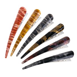 besbomig Pack of 6 Duck Beak Hair Clips Hair Clips for Women Hair Clips Fashionable Hair Pins for Women Girls - Non-Slip, Durable Hair Barrettes Hair Accessories 13 x 3 cm