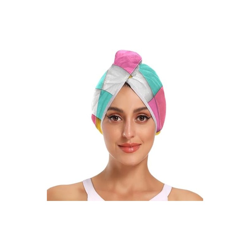 Color Square - Toalla de microfibra para el cabello rizado,