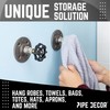 PIPE DECOR Coat Hook Black Industrial Water Spigot Valve Wall