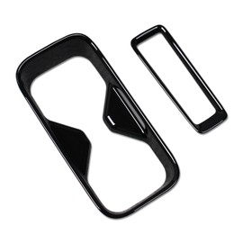 RUIQ Honda New Vezel RV Series Interior Rear Seat Drink Holder Cover Garnish Dedicated Design for Honda VEZEL (Piano Black)
