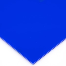 EH Design Acrylic Glass Plate - Blue Cuts to Measure (500 x 500 x 3 mm) - UV-Resistant & Weatherproof - 7 x Shatterproof than Glass - For DIY, Furniture & Lamps - Made in Germany