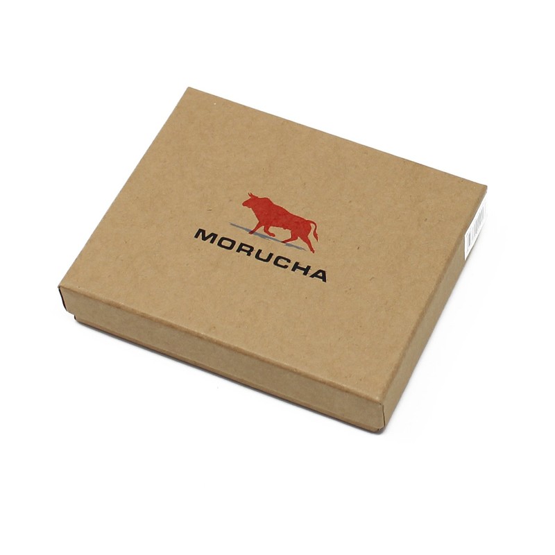MORUCHA Black Tap-&-Go RFID Wallet, Soft Cowhide Leather Passcase Wallets,