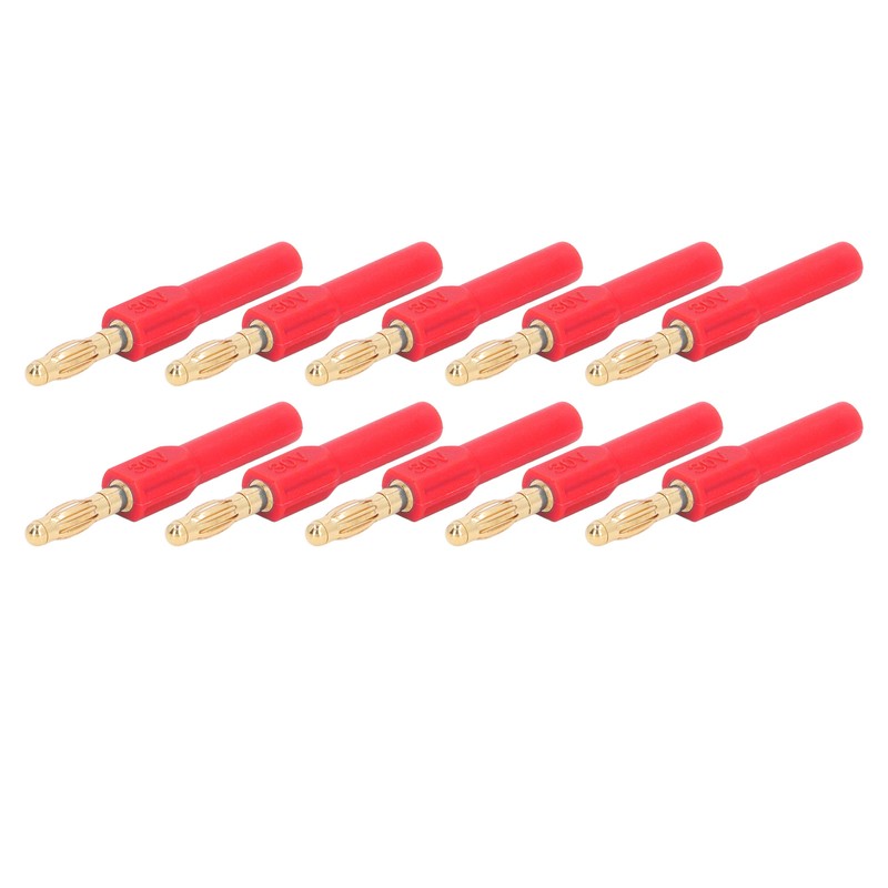 10Pcs Banana Plug 4.0mm Male to 2mm Female Connector 30V