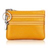 boshiho Coin Purse, Coin Case, 4 Pockets, Key Ring, Leather,