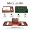 Bamboo Bathtub Tray, Expandable Foldable Bath Caddy, Walnut