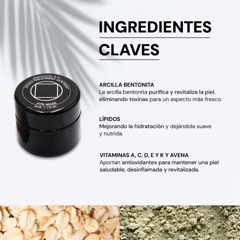 Truth Treatments Vita Mask Hidratante Desintoxicante De 30ml